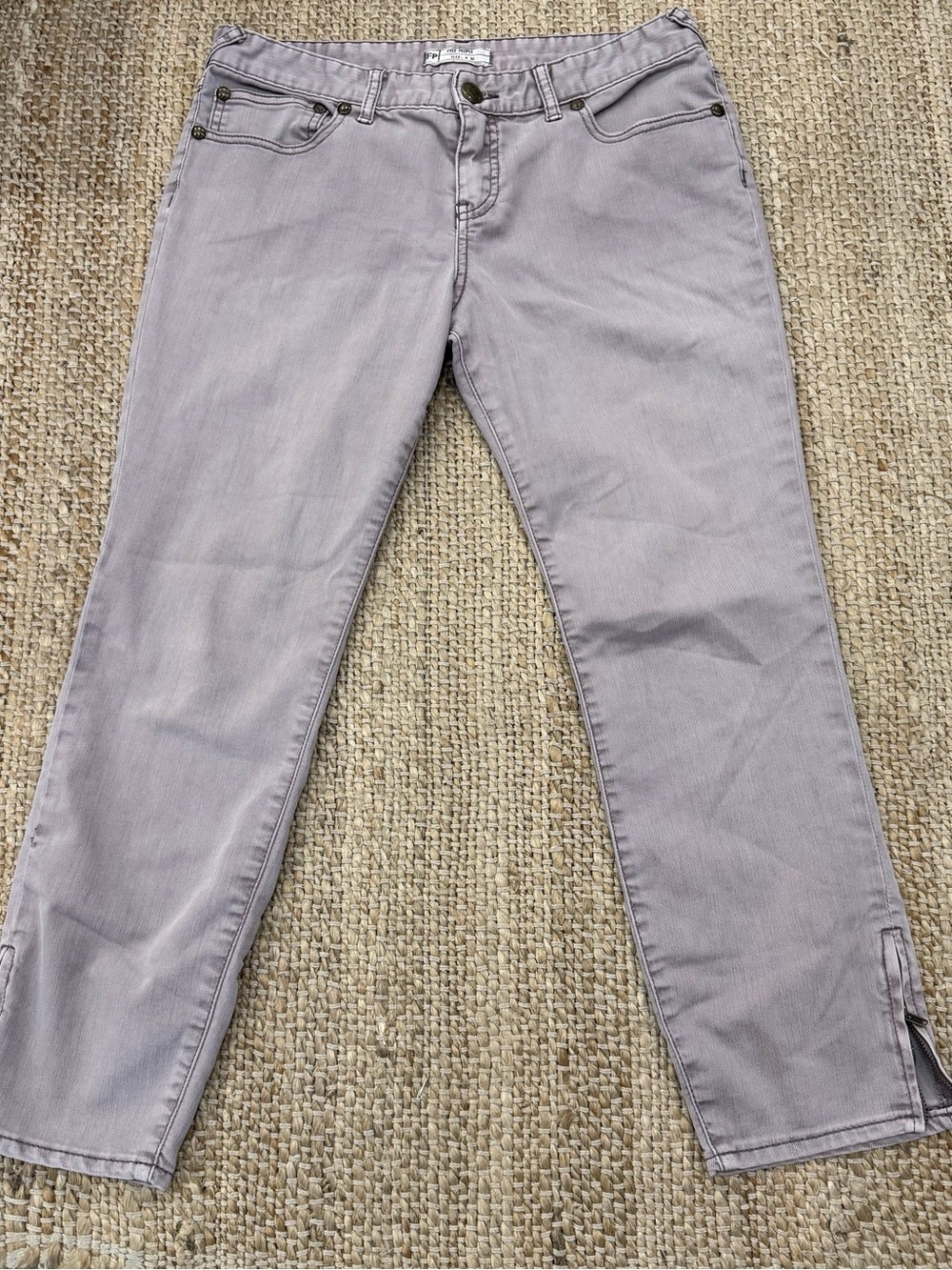 Free People Men's Lavender Relaxed Jeans